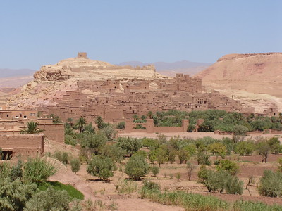 a small village in the middle of a mountain