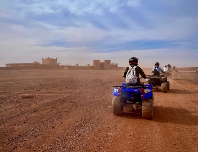 quad in merzouga desert